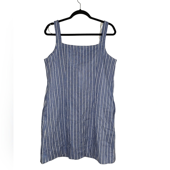 Womens A New Day Blue and White Sleeveless Sundress, Medium, NWT!! - Picture 2 of 3